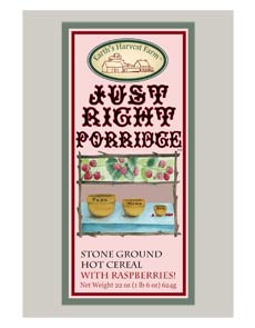 Just Right Porridge note card