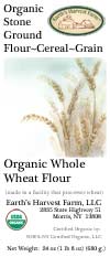 organic wheat flour label