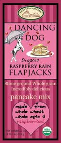 raspberry rain flapjacks label